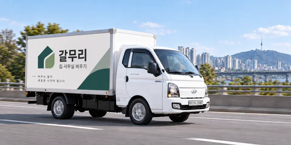 갈무리 작업 차량 (그림) · 이패동 유품정리